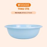  Thau Nhựa 36cm Nhiều Màu Nhựa Chính Phẩm, Không BPA, Bền Đẹp, An Toàn Sức Khỏe, Tiện Lợi Vĩ Hưng 