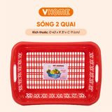  Sóng Nhựa 2 Quai Có Tay Cầm, Hoa Văn Hiện Đại - Nhựa PP Chính Phẩm, Đa Năng - Nhựa Vĩ Hưng 