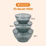  Tô Salad Vĩ Hưng Tròn Nhiều Kích Cỡ - Tiện Dụng Cho Mọi Nhu Cầu Bếp 