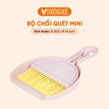  Bộ Chổi Và Đồ Hốt Rác Mini Vệ Sinh Bàn Phím, Nhỏ Gọn Tiện Lợi - Nhựa Vĩ Hưng 