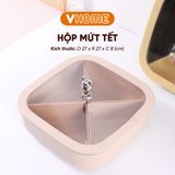  Hộp Mứt Tết Nhựa Vĩ Hưng - Tượng Gấu Dán Nắp, Thiết Kế Hiện Đại 