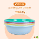  Thau Nhựa 36cm Nhiều Màu Nhựa Chính Phẩm, Không BPA, Bền Đẹp, An Toàn Sức Khỏe, Tiện Lợi Vĩ Hưng 