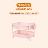  Kệ Nhựa Chữ Nhật Lớn - Nhựa Vĩ Hưng - Đa Dạng Màu Sắc, Kệ Để Đồ Chất Lượng Cao, Tiết Kiệm Diện Tích 