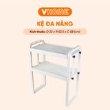  Kê Đa Năng 2 Tầng Nhựa Vĩ Hưng, Để Giày Dép, Sách Vở, Độ Dài Tùy Chỉnh - VHE-17 