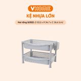  Kệ Nhựa Chữ Nhật Lớn - Nhựa Vĩ Hưng - Đa Dạng Màu Sắc, Kệ Để Đồ Chất Lượng Cao, Tiết Kiệm Diện Tích 