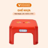  Ghế Đẩu Nhựa Thấp, Ghế Nhà Tắm Chắc Chắn, Bền Đẹp - Nhựa Chính Phẩm - Nhựa Vĩ Hưng 