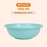  Thau Nhựa 30cm Nhiều Màu Nhựa Chính Phẩm, Không BPA, Bền Đẹp, An Toàn Sức Khỏe, Tiện Lợi Vĩ Hưng 