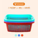  Sóng Nhựa Hình Chữ Nhật Có Quai Cầm - Nhựa PP Chính Phẩm, Bền Bỉ - Vĩ Hưng 