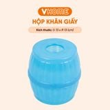  Hộp Khăn Giấy Nhựa Tròn Nhựa PP Chính Phẩm, Không BPA, Bền Đẹp, An Toàn Sức Khỏe, Tiện Lợi Vĩ Hưng 