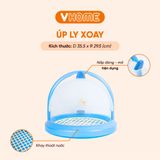  Khay Úp Cốc Ly Xoay Có Nắp - Cao Cấp, Tiện Lợi, Nhựa PP Bền Đẹp - Nhựa Vĩ Hưng 
