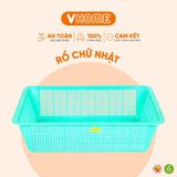  Rổ Nhựa Vuông Vĩ Hưng 