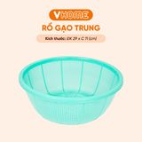  Rổ Gạo Lớn Đường Kính 29cm Nhựa Chính Phẩm, Không BPA, An Toàn Sức Khỏe, Bền Đẹp Vĩ Hưng 