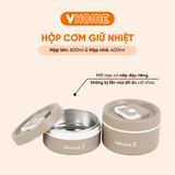  Hộp đựng cơm giữ nhiệt văn phòng Inox 304 chống gỉ cao cấp, sang trọng, làm quà tặng Nhựa Vĩ Hưng 