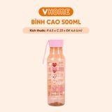  Bình Nước Thể Thao 500ml, Nhựa Chính Phẩm, Không BPA, An Toàn Sức Khỏe - Nhựa Vĩ Hưng 
