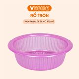  Rổ Gạo Nhựa Tròn 34x10cm - Bền Đẹp, Đa Dụng, Chất Lượng Cao - Nhựa Vĩ Hưng 
