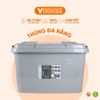 Thùng Nhựa Đựng Đồ Có Bánh Xe 120L Nhựa VĨ HƯNG 