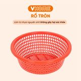  Rổ Tròn Rửa Rau Củ 4 Kích Cỡ - Nhựa Vĩ Hưng, Màu Sắc Đa Dạng, Chất Lượng Cao 