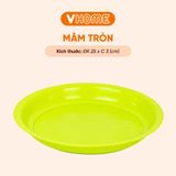  Mâm Nhựa Tròn Cao Cấp - Đa Dạng Kích Cỡ, Nhựa PP An Toàn - Nhựa Vĩ Hưng 