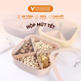  Hộp Mứt Tết Nhựa Vĩ Hưng - Tượng Gấu Dán Nắp, Thiết Kế Hiện Đại 