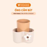  Hộp đựng bút, đồ dùng học tập Nhựa Vĩ Hưng thiết kế 3 ngăn có thể tháo rời tiện lợi 