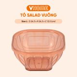  Tô Salad Vĩ Hưng Vuông Đa Năng - Nhiều Kích Cỡ Phù Hợp Mọi Nhu Cầu 