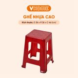  Ghế Nhựa Cao Đại Chắc Chắn, Cao Cấp - Nhựa Bền Đẹp - Nhựa Vĩ Hưng 