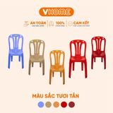  Ghế Dựa Sọc Thẳng Kích Thước 38x38x85cm - Nhiều Màu Sắc - Nhựa Chính Phẩm - Nhựa Vĩ Hưng 