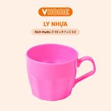  Ly Nhựa Uống Nước Có Quai Cầm, Nhiều Màu Sắc, Chất Lượng Cao - Nhựa Vĩ Hưng 