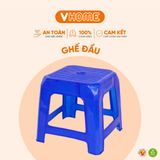  Ghế Lùn Nhựa Sọc Mới, Chắc Chắn, Ngồi Trà Đá Vỉa Hè - Nhựa Vĩ Hưng 