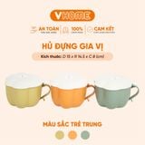  Hũ Nhựa Đựng Gia Vị 4 Ngăn - Có Nắp Đậy, Thìa Và Tay Cầm Tiện Lợi - Nhựa Vĩ Hưng 