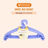  Set 8 Móc Áo Xoay 360 Độ Nhựa Dày Chắc Chắn, Không BPA, An Toàn Sức Khỏe, Bền Đẹp Vĩ Hưng 