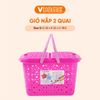  Giỏ Đựng Đa Năng Có Nắp và Quai Tiện Lợi - Màu Sắc Xinh Xắn, Nhựa Cao Cấp Vĩ Hưng 