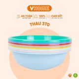  Thau Nhựa 30cm Nhiều Màu Nhựa Chính Phẩm, Không BPA, Bền Đẹp, An Toàn Sức Khỏe, Tiện Lợi Vĩ Hưng 