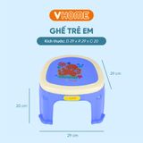  Ghế Đẩu Cho Trẻ Em, Mẫu Giáo, Mầm Non, Màu Sắc Xinh Xắn - Nhựa Vĩ Hưng 