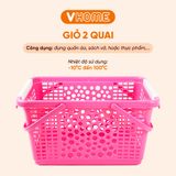  Giỏ Quai Giữa, Đựng Đồ Chơi, Quần Áo, Sách Vở, Đồ Đi Sanh Cho Mẹ Nhựa VĨ HƯNG 