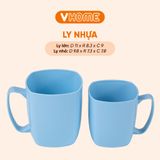  Ly Nhựa Uống Nước Có Quai Cầm, Nhiều Màu Sắc, Chất Lượng Cao - Nhựa Vĩ Hưng 