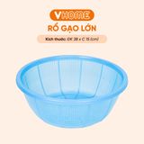  Rổ Gạo Lớn Đường Kính 38cm Nhựa Chính Phẩm, Không BPA, An Toàn Sức Khỏe, Bền Đẹp Vĩ Hưng 