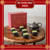 Bộ Ấm Chén Trà Gốm Tử Sa Ba Chân 350ml 