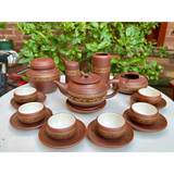  Bộ Ấm Chén Trà Gốm Tử Sa -Chim Lạc Kèm Phụ Kiện 