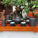  Bộ Ấm Chén Trà Gốm Tử Sa Màu Nâu Kèm Phụ Kiện 