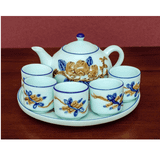  Bộ Ấm Chén Thờ Đào Thọ Men Ngọc Nổi 