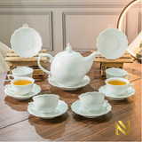  Bộ ấm Chén Uống Trà Màu Trắng 