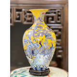  Bảo Bình Chim Hạc Vẽ Vàng H50 