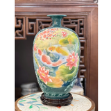  Bình Hút Lộc Dáng Cao Vẽ Sen Cá H50 