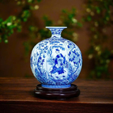  Bình Hút Lộc Mẫu Tử Du Xuân Men Lam H35 