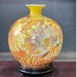  Bình Hút Lộc Sen Phú Qúy Vẽ Vàng H30 