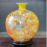  Bình Hút Lộc Sen Phú Qúy Vẽ Vàng H30 