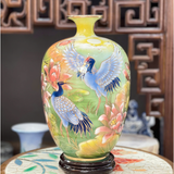  Bình Hút Lộc Sen Hạc Phú Qúy Vẽ Vàng H38 