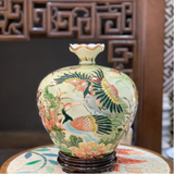  Bình Hút Lộc Sen Hạc Vẽ Vàng H35 