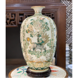  Bình Hút Lộc Tứ Linh Men Hoàng Thổ Vẽ Vàng H50 
